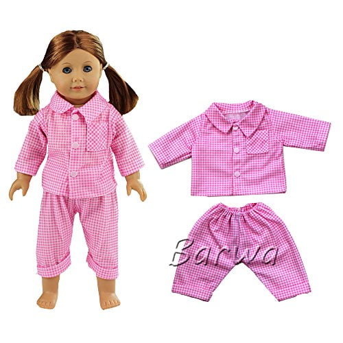 Handmade Fashion Clothes Pajamas Sleepwear for 18 inch American girl doll party